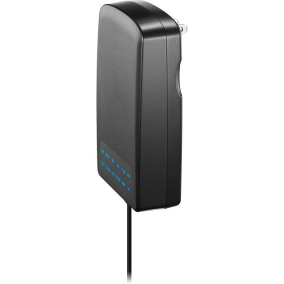 Insignia™ - 3,000 mA 5’ Universal AC Adapter for High-Output Devices - Black - Picture 2 of 6